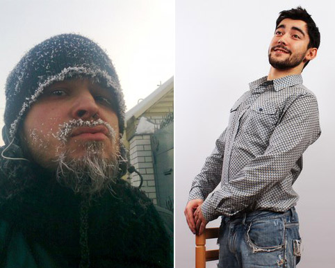 Организаторы забега бородачей в Барнауле: Константин Куковякин и Игорь Посталенко