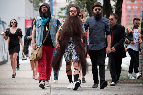 Бородачи на неделе моды в NY