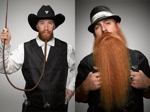 Участники мирового чемпионата бород и усов Just for Men в Портленде